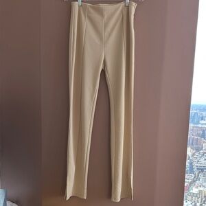 NWOT En Saison Beige Straight-Leg Pants